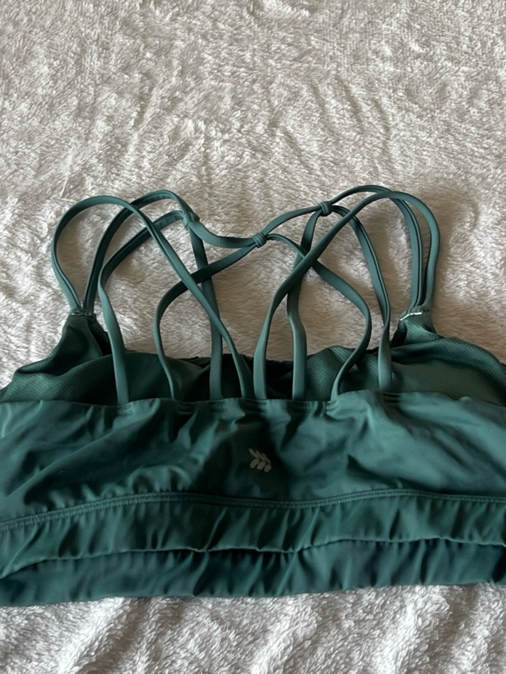 Target Women's Strappy Sports Bra in Teal Green